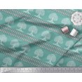 thumbnail image 2 of Soimoi Cotton Voile Fabric Arrow & Tree Block Print Fabric by The Yard 42 Inch Wide, 2 of 2