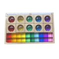thumbnail image 3 of Tachiuwa Acrylic Cubes Blocks Set Clear Rainbow Acrylic Gemstone Cubes for Double Shapes, 3 of 9