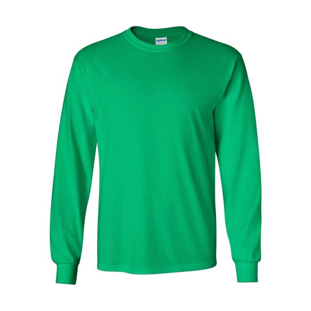 Gildan Adult L/S T-Shirt in Irish Green - Small