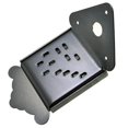 thumbnail image 5 of MERIGLARE Black Mandolin Tailpiece Bridge Tail Flower Pattern Metal 47x48.5mm Luthiers, 5 of 5