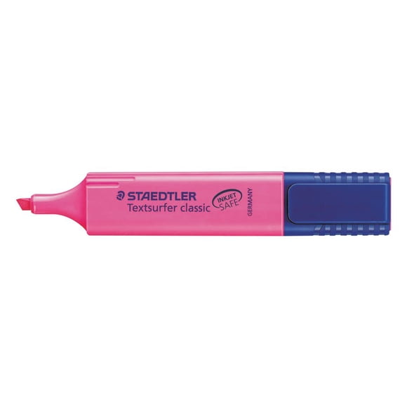 STAEDTLER Textsurfer Classic Highlighter, Chisel Point, Pink, 1 Count
