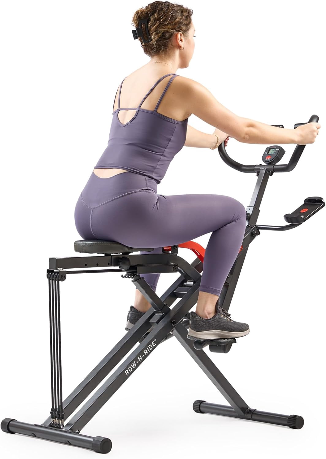 Sunny Health & Fitness Smart Row-N-Ride Robuste – Appareil d'assistance aux squats pour un entraînement complet du corps – NO. 077PLUSSMART
