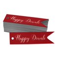 thumbnail image 1 of Inkdotpot Pack Of 100 Happy Diwali Favor Paper Tags Craft Real Rose Gold Foil Hang Tags, 1 of 6