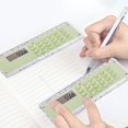 thumbnail image 4 of Fridja Home Decor Clearance 6 Inch Calculator Ruler with Basic Math Operations Measuring Tools Standard Ruler for School office Home Use, 4 of 6