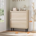 thumbnail image 3 of Armoire à Chaussures en Bois à Tiroir Rabattable – Organisateur de Rangement Mural Caché avec Tablettes Ajustables, MDF Imperméable pour Entrée/couloir, Contient 8 à 20 Paires, 3 of 7