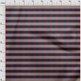 thumbnail image 3 of oneOone Georgette Viscose Navy Blue Fabric Gingham Check Craft Projects Decor Fabric Printed By The Yard 42 Inch Wide, 3 of 4