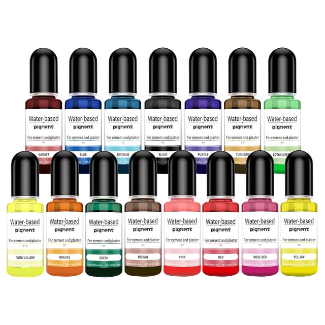 Colour Pigments For Casting Powder Concrete Plaster Casting Powder Concrete Plaster Cement Paint Paint Concrete Colour Pigments Paints For Casting Powder Paint (150ml) Washable Crayons Floor Cleaning