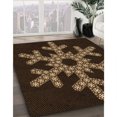 thumbnail image 3 of Ahgly Tapis Rectangulaire Lavable en Machine Intérieur Transitionnel Marron Sienne, 7 Pieds x 10 Pieds, 3 of 7