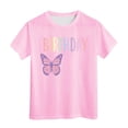 thumbnail image 1 of Chandails pour Tout-Petites pour Filles Anniversaire T-Shirt à Manches Courtes pour Tout-Petite Col Rond Tenues d'Été pour Tout-Petites Vêtements pour Filles 3-4 Ans Tenue pour Fille, 1 of 4