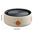thumbnail image 3 of Summer Savings Kcavykas Flower Tea Kettle Electric Stove Multi-function Electric Heat Mini Small Electric Stove Three-stage Knob Explosion-proof Panel, 3 of 7