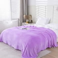 thumbnail image 2 of Super Soft Warm Solid Warm Fleece Blanket Throw Rug Sofa Bedding 70x100cm, 2 of 5