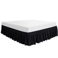 thumbnail image 1 of Unique Bargains Polyester Bed Skirt Durable 16 Inch Drop Easy Fit Wrinkle, Elastic Dust Ruffles Bedskirts, 1 of 9