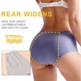 thumbnail image 5 of Women's Seamless Hi-Cut Brief Panties Full Coverage Underpants 4 Packs, 5 of 5