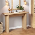 thumbnail image 2 of Wirrytor 43-Inch Square Oak Console Table for Entryway, Classic Entryway Table, Tables Narrow Long, Sofa Tables for Living Room, Behind The Couch Table,Entryway Table for Entrance, Hallway Table, 2 of 9