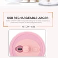 thumbnail image 3 of 270mL Portable Juicer Electric Mixer Cup USB Rechargeable Mini Smoothie Blender Shakes Handheld Fruit Vegetable Machine Milkshake Juicer Cup for Outdoor Travel Office Home Baby Food Personal Used, 3 of 8