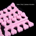 thumbnail image 4 of Amdohai 2pcs Toe Separators Finger Foot Sponge Soft Tools Salon Polish Manicure Pedicure Nail Art Tools Random Colors, 4 of 5