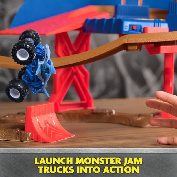 Monster Jam, Supercharge Speedway Playset, Megalodon and El Toro