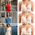 thumbnail image 2 of Bmisegm Comfortable Women's Lace Bra with -Position Straps Backless Design Plus Size Option for All Seasons Beige M, 2 of 7