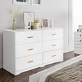 thumbnail image 1 of Ourlova Commode à 6 Tiroirs Commode Moderne Structure Durable avec Tiroirs Profonds Dispositif Anti-Basculement pour Maison Bureau Salon, 1 of 5