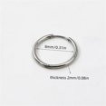 thumbnail image 3 of Stainless Steel Round Earring Simple Fashion Closed Hoop Earring Coil Earring Titanium Steel Hoop Earring, 3 of 4