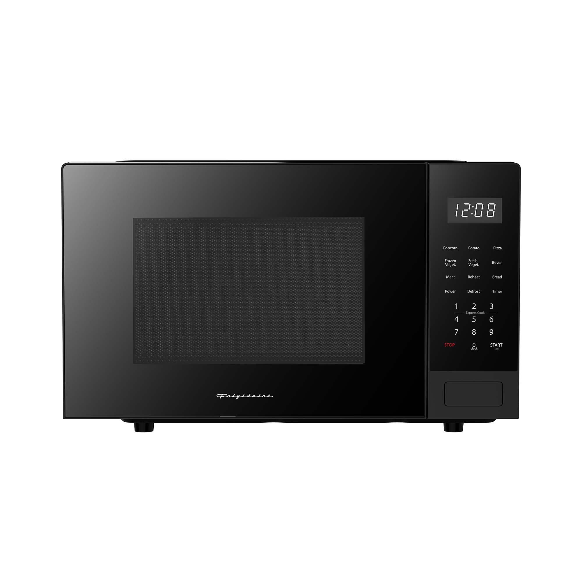 Frigidaire 0.9 Cu. ft. Low Profile Countertop Microwave Oven, 900 Watt Microwave with 10 Power Levels, Black