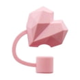 thumbnail image 1 of Heart-Shaped Silicone Straw Caps, 10mm Universal Dust Plugs for Parties & Drinks, 1 of 7