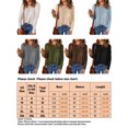 thumbnail image 3 of Innerwin Sweater Solid Color Ladies Jumper Tops Chic Long Sleeve Casual Knitted Sweaters Grey S, 3 of 3