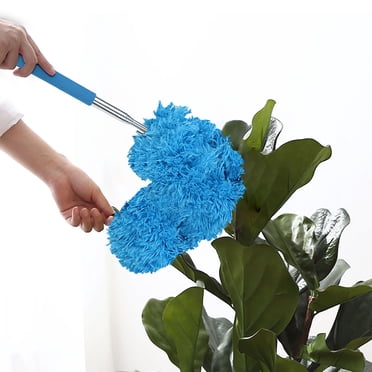 Chmadoxn Outils&Amélioration de la Maison Dusters Télescopique - Plumeau Extensible Nettoyage de la Maison Outil de Dépoussiérage pour Meubles Ménagers Éliminateur de Poussières Extensible avec Tête pour Nettoyer le Plafond un Plumeau
