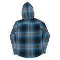 thumbnail image 2 of Boys Woven Shirt BLUE WHITE BLACK CHECK, 2 of 3