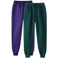 thumbnail image 1 of Pisexur 2PC Womens Sweatpants Solid Color Elastic High Waist Yoga Pants Casual Baggy Drawstring Workout Jogging Pants Oversized Straight Leg Sweatpants Plus Size Sweatpants with Pockets S-3XL, 1 of 2