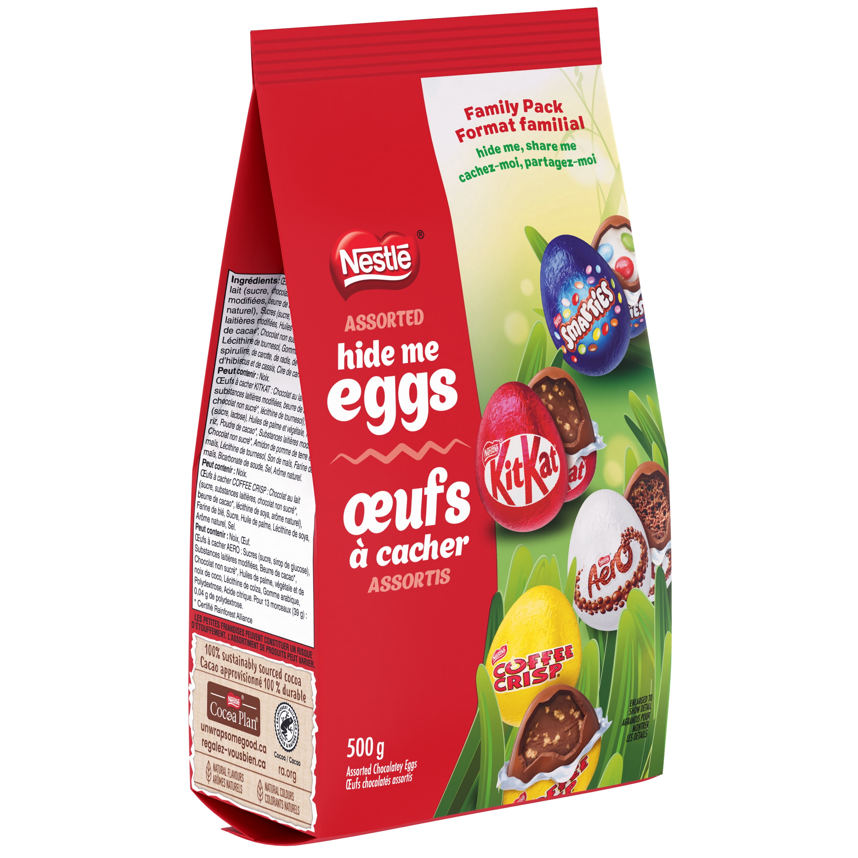 Assorted Hide Me Eggs, Miniature Egg-Shaped KITKAT, SMARTIES