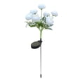 thumbnail image 2 of PEONAVET Plastics Floor Lamp Outdoor Solar Peony Flower Lantern 7 Heads LED Simulation Flower Waterproof Lights For Garden Decoration In Paths Yards And Terraces, 2 of 6