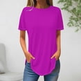 thumbnail image 2 of FAIWAD T Shirts for Womens Loose Short Sleeve Casual Tops Ladies Plus Size Pullover Tees Tops, 2 of 3