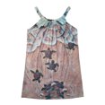 thumbnail image 3 of Robes d'Été pour Femmes Mode Féminine Aguichant Sans Manches Imprimé Rétro Ourlet Décontracté Robe de Plage Ample, 3 of 4