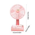 thumbnail image 3 of EGNMCR Fan, Ceiling Fan, Desk Fan, Portable Fan Cartoons Fruit Printed Base Three-gear Large Wind Tone Desktop Small Desk Fan Fruit Rechargeable Small Fan Plasti c fan, 3 of 6