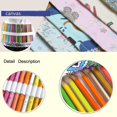 thumbnail image 2 of 36/48/72 Trous Toile Envelopper Rouler Crayon Stylo Maquillage Sac à Brosse Titulaire Étui Pochette de Rangement, 2 of 5
