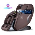 thumbnail image 1 of Costway 4D SL-Track Full Body Massage Chair with Zero-Gravity Design Heated Shawl Brown, 1 of 10