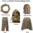 thumbnail image 3 of Meitianfacai 5 In 1 Ghillie Suit, 3D Camouflage Hunting Apparel Including Jacket, Pants, Hood, Carry Bag, 3 of 5