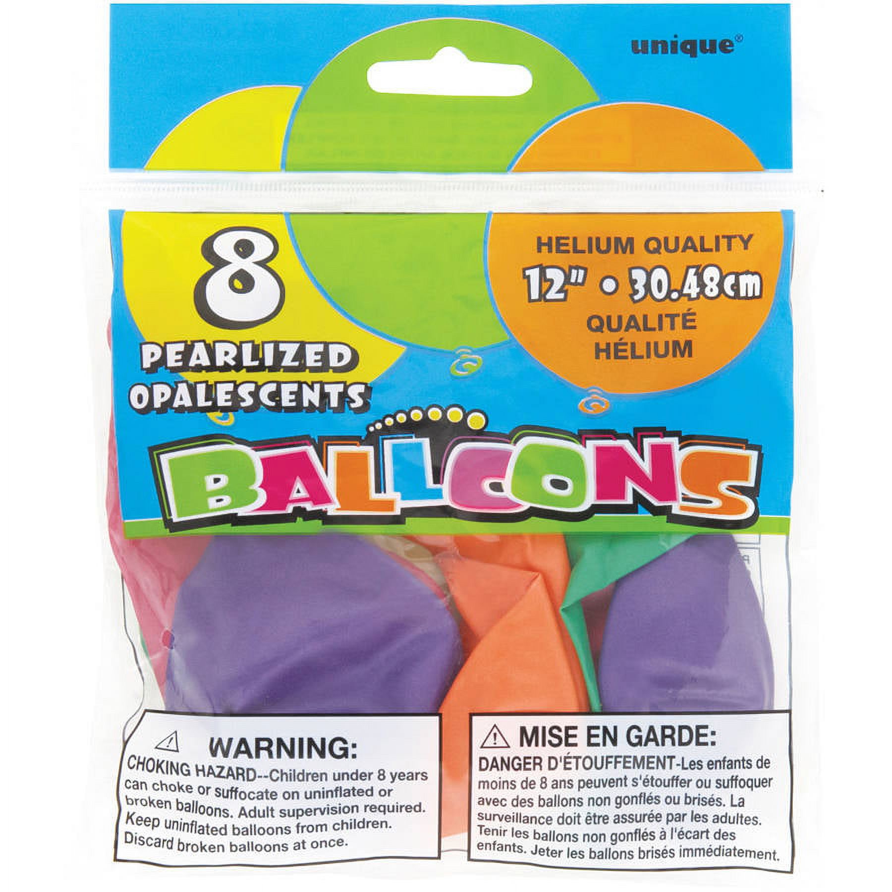 Ballons nacrés de 30 cm (12 po) - Lot de 8