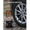thumbnail image 4 of AstroAI 150PSI Tire Inflator, Portable Air Compressor Metal Cylinder Fast Inflation Pump with LED Light for Tires, 12V DC, 4 of 8