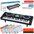 thumbnail image 1 of Kids' 37-Key Electronic Piano Toy for Ages 4-6 – Simulated Steel Piano with 2 Modes, Music Score & Chinese Color Box – Enhances Intelligence, Hand-Eye Coordination & Parent-Child Interaction – Safe, 1 of 3