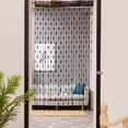 thumbnail image 2 of Binwennn Rideau de Douche Lumières 8 Pieds Rideaux Rideaux Assombrissants Porte Fenêtre Séparateur Corde 50x2 00cm Rideau Rideau Voilage Cœur Maison, 2 of 3