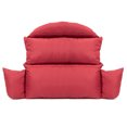 thumbnail image 3 of LeisureMod All Weather 2 Person Outdoor Hanging Egg Chair Cushion, Red, 3 of 4