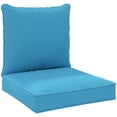 thumbnail image 1 of Outdoor Patio Chair Cushions Deep Seat Replacement Patio Cushions Set Turquoise, 1 of 10