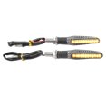 thumbnail image 3 of Motorbike Turning Indicators, Sequential Blinking Turn Signal Lights ABS Super Bright Waterproof  For Off Road Carbon Fiber, 3 of 8
