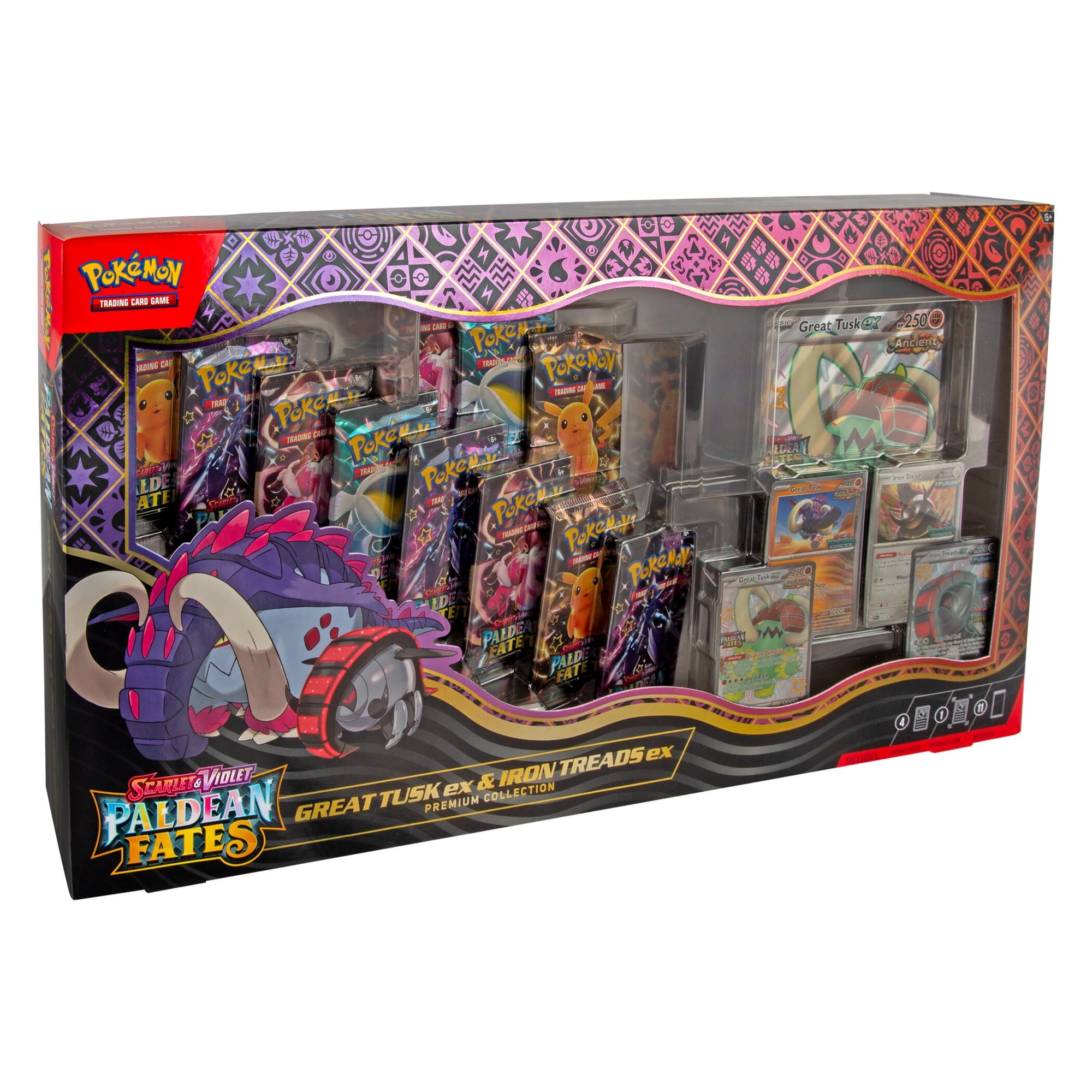 g*e様 『TUSK』ボックスセット Pokemon TCG: Paldean Fates Great Tusk ex & Iron Threads ex Premium