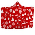 thumbnail image 2 of Agiferg Winter Christmas Pattern Wear Cap Home Blanket Children's Blanket Hooded Shawl, 2 of 3