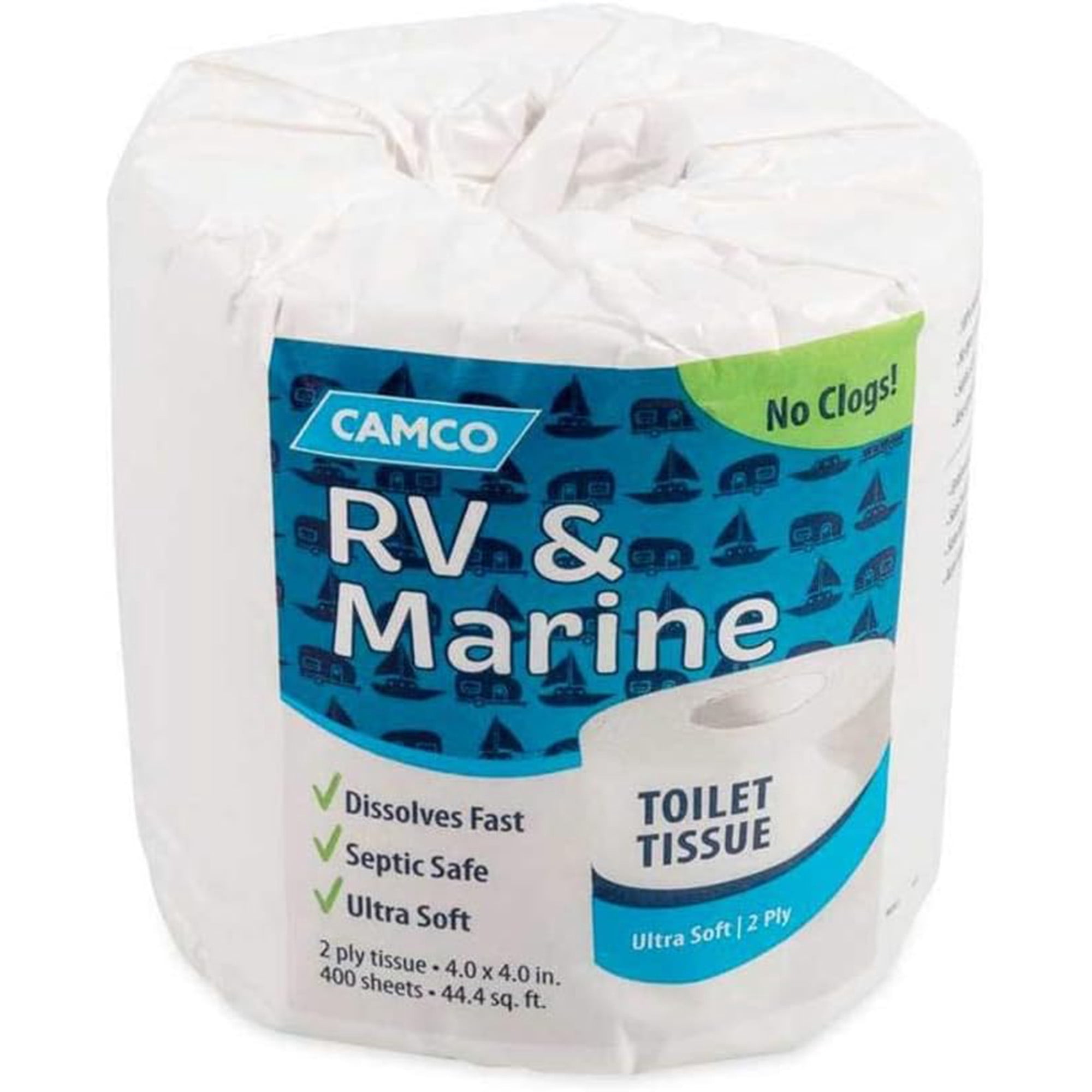 Camco 40280 Tst 2 Ply Toilet Paper, Individual Roll   400 Sheets