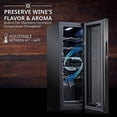 thumbnail image 2 of Ivation 12 Bottle Compressor Wine Cooler Refrigerator with Lock, Black, 2 of 8