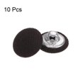 thumbnail image 3 of Unique Bargains 10pcs 24L Fabric Cloth Covered Button 15mm Round Metal Shank Sewing Buttons for Suits Dress Blouses, Brown, 3 of 5